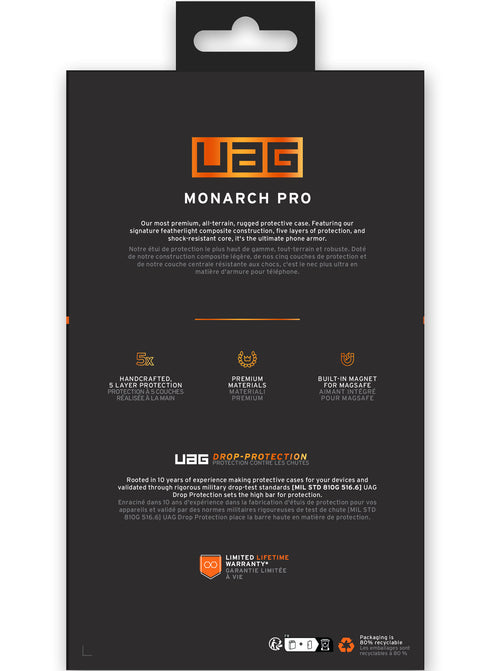 UAG iPhone 16 Pro MAX Case Monarch PRO (MagSafe)